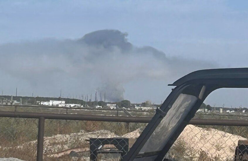 انفجار في مصفاة نفط بنيو مكسيكو ودخان كثيف يغطي سماء أرتيسيا