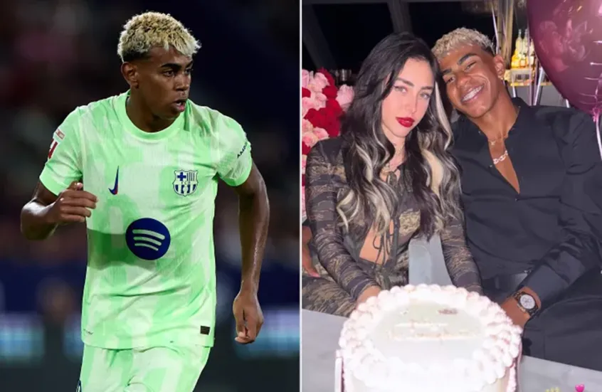 نيكي نيكول تضيء المدرجات برفقة لامين جمال وتعلن رسميًا علاقتهما