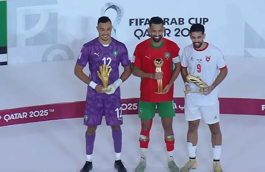 علوان يتوج هدافًا وبن عبيد يحصد القفاز الذهبي في ختام كأس العرب 2025