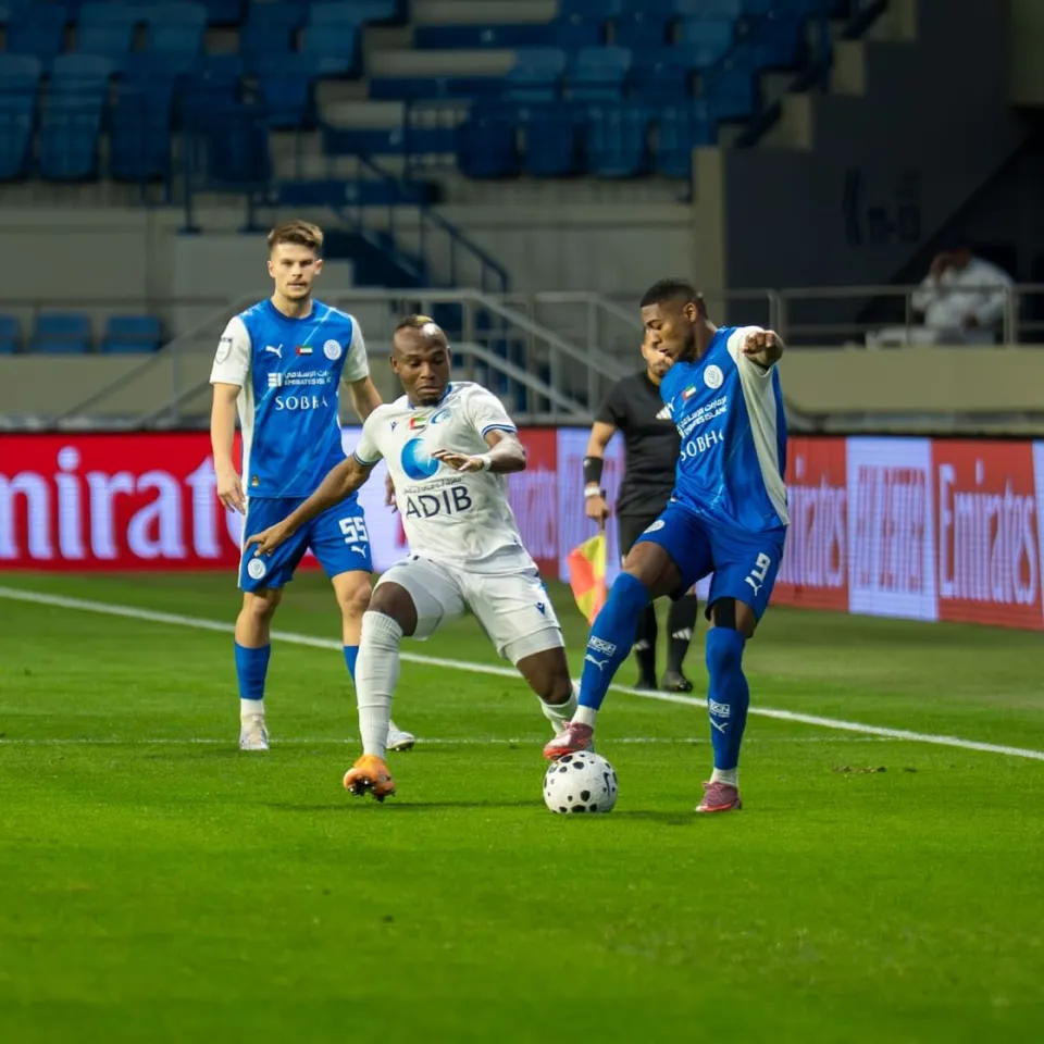 بني ياس يهزم النصر 2-0 في الجولة الرابعة عشرة لدوري أدنوك للمحترفين
